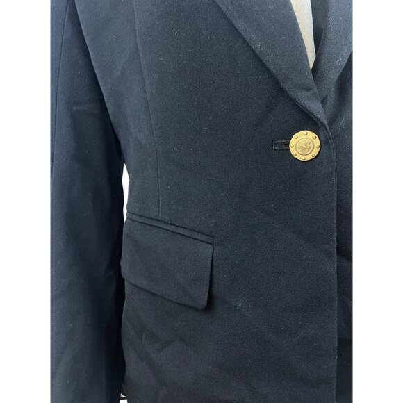 The Base Women's Black Blazer Gold Button Detail - Picture 6 of 9